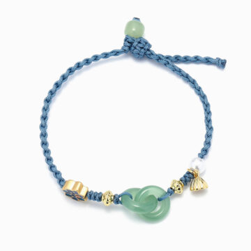 To My Dearest Daughter “NO MUD, NO LOTUS” Handcrafted Jade Bracelet