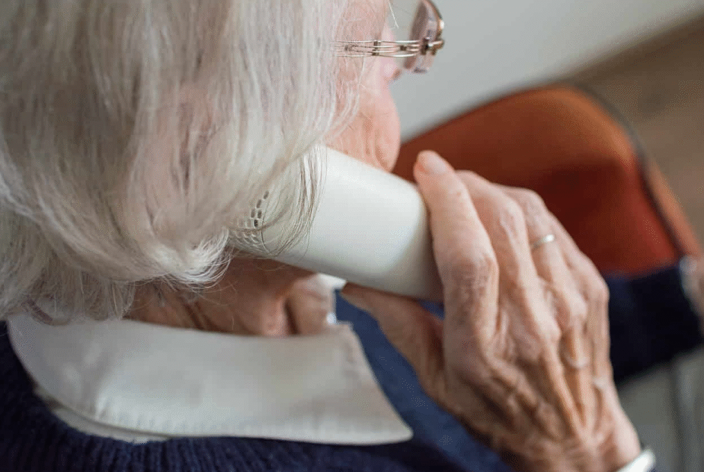 grandmother calls her granddaughter about the long distance family gifts